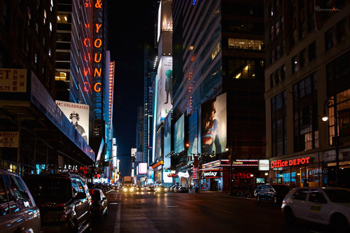 new york city time square at night